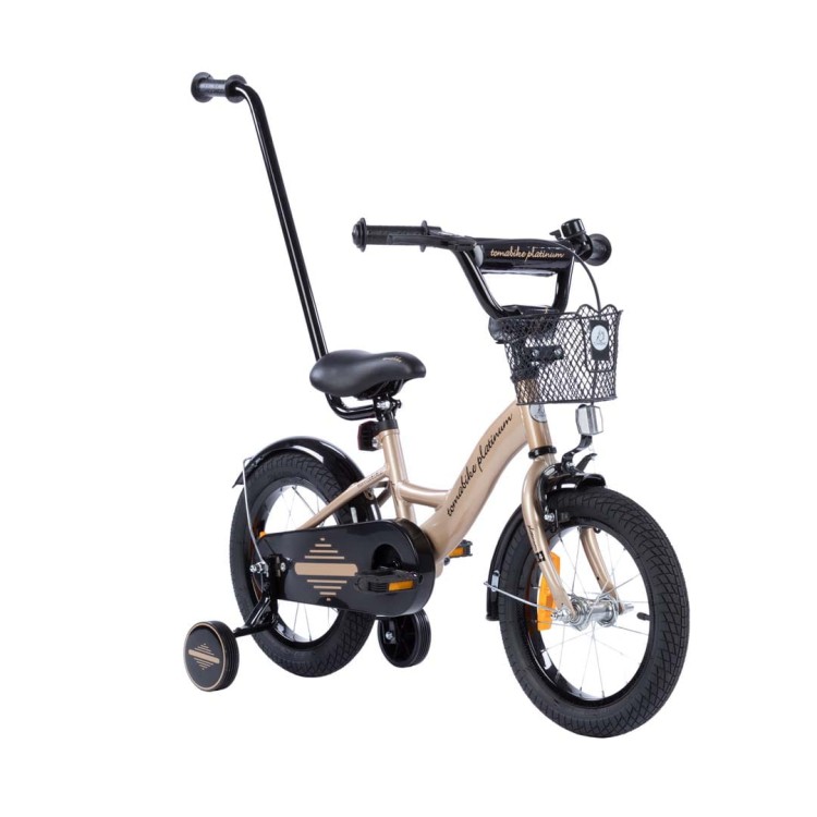 Tomabike Platinum Rower Gold 14 cali - Złoty rower dziecięcy dla 3-latka