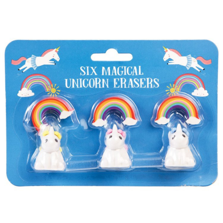 Rex London Gumki do zmazywania Magiczne Jednorożce 6 szt.