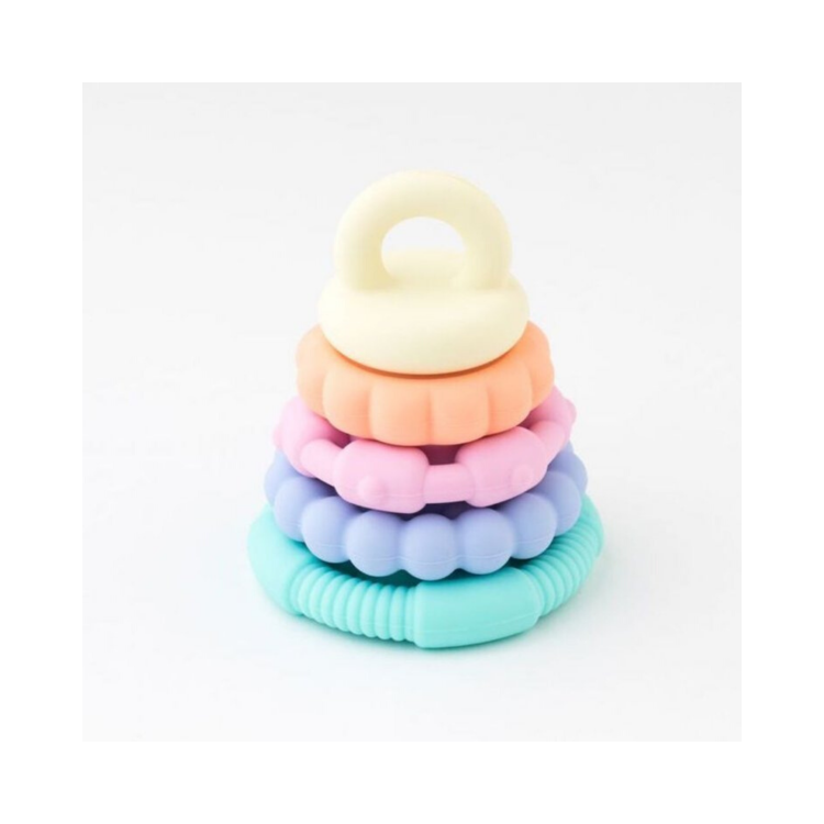 Jellystone designs Silikonowy gryzak wieża Pastelowy