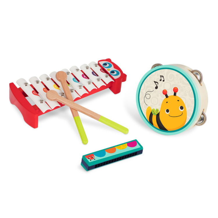 B. Toys Mini Melody Band Zestaw drewnianych instrumentów