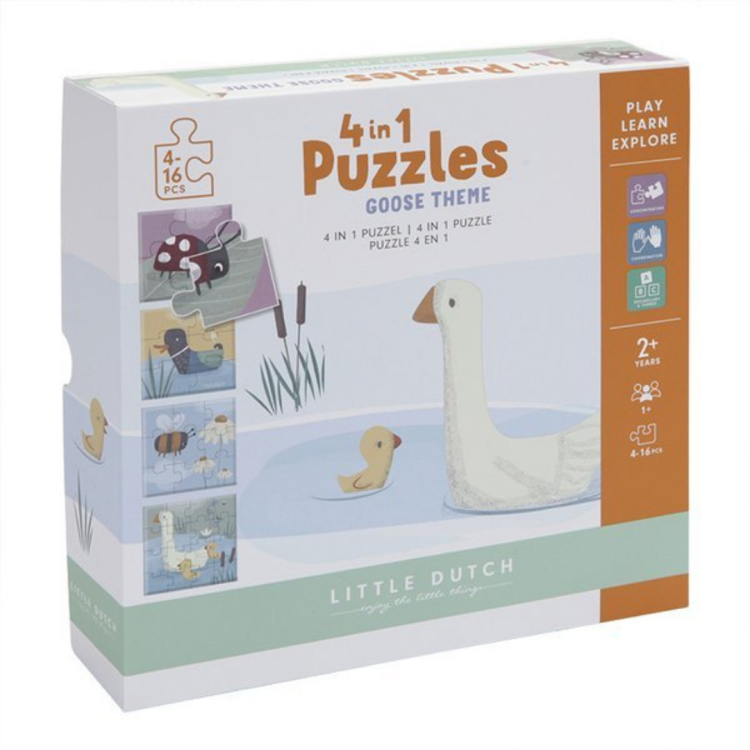 Little Dutch Puzzle 4 rodzaje zwierzątek Little Goose  (1).png