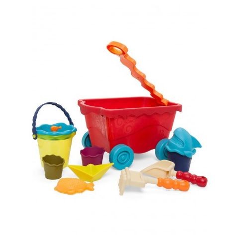 b.toys wagonik do piasku czerwony.jpg