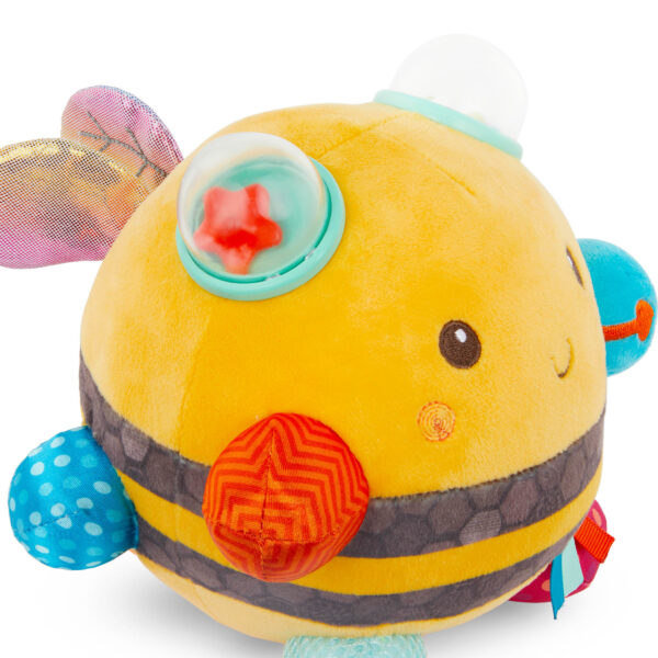 Pszczółka sensoryczna B.Toys Fuzzy Buzzy Bee dla niemowląt_1