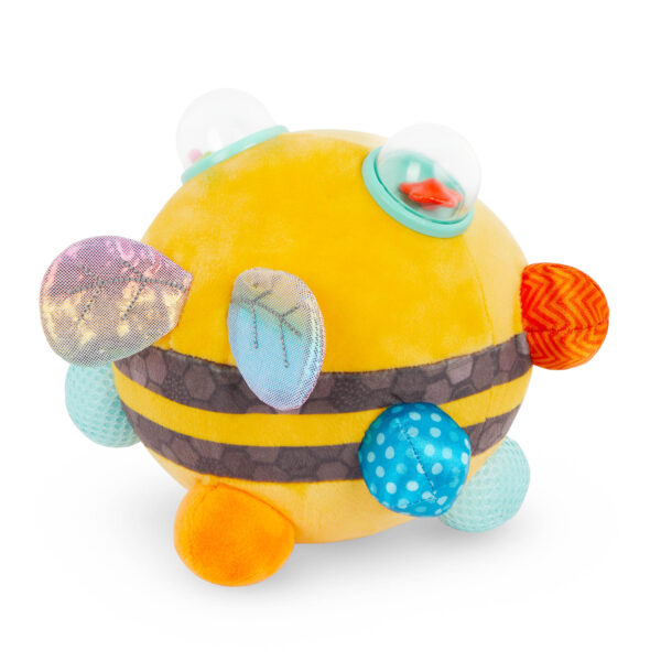 Pszczółka sensoryczna B.Toys Fuzzy Buzzy Bee dla niemowląt_3