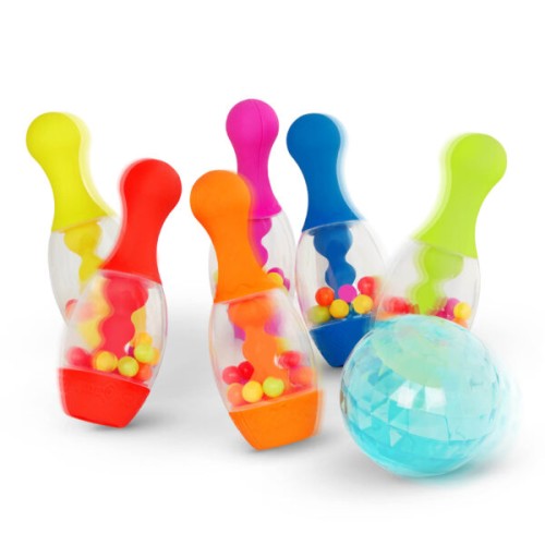 Sześć kolorowych kręgli B.Toys Let’s Go Bowling