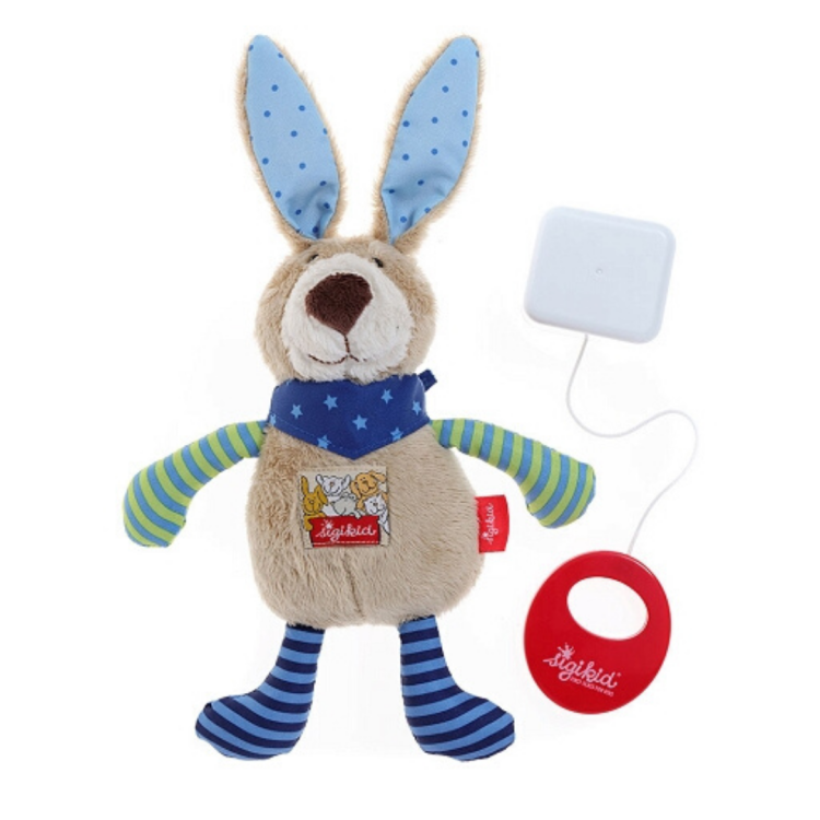 2-Niebieski zając przytulanka z pozytywką SIGIKID.png