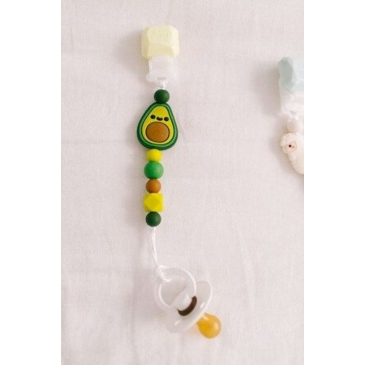 Loulou Lollipop Zawieszka silikonowa Darling Avocado (3).png