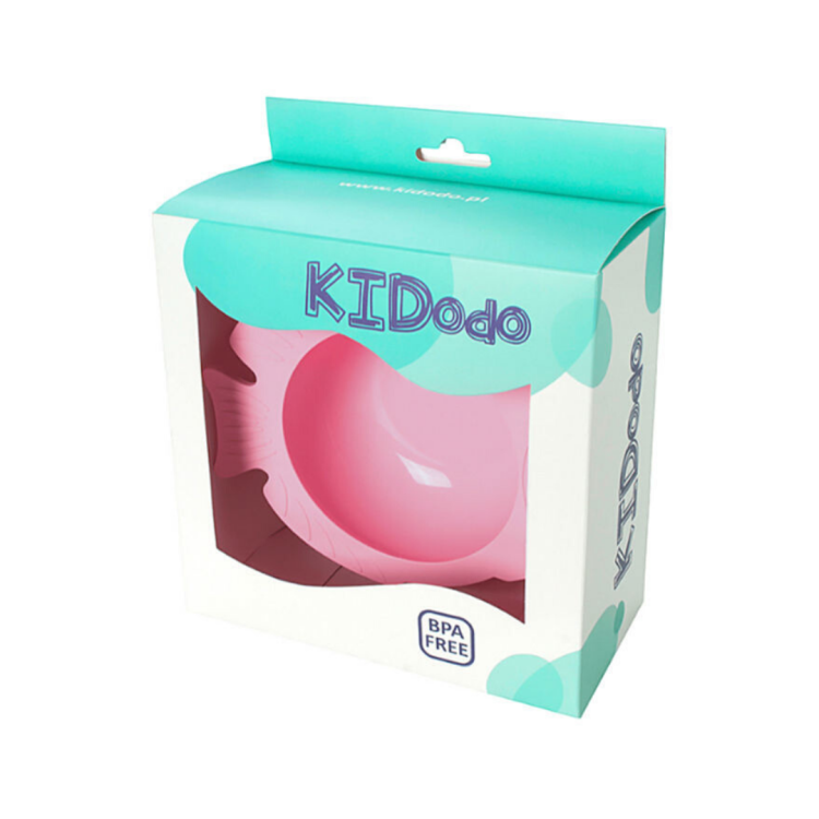 3-KIDodo Silikonowa miseczka z przyssawką Różowa rybka.png