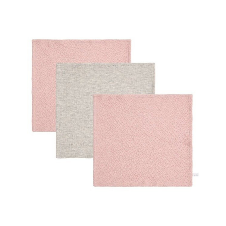 1-Little Dutch Chusteczki Pure pinkgrey 3 sztuki.png
