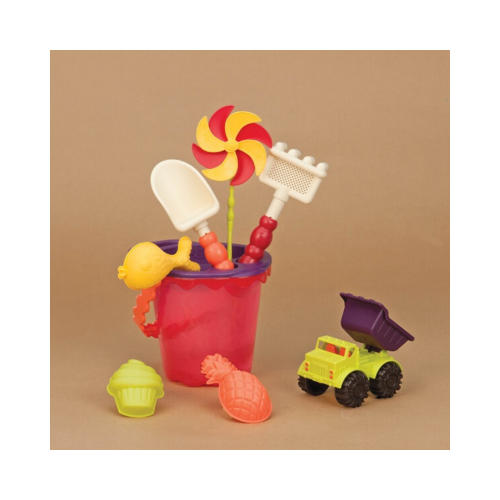 3-B. Toys Sands Ahoy! Wiaderko z akcesoriami do piasku Czerwony.png