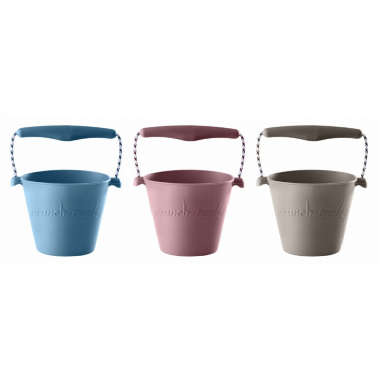 3-Funkit World Składane wiaderko do wody i piasku Scrunch Bucket Szary.png