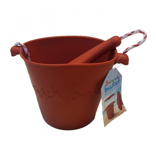 1-Funkit World Składane wiaderko do wody i piasku Scrunch Bucket Rust.png