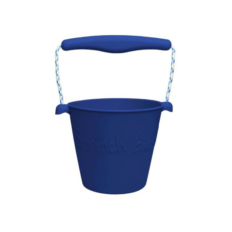 Funkit World Składane wiaderko do wody i piasku Scrunch Bucket Granatowy (1).png