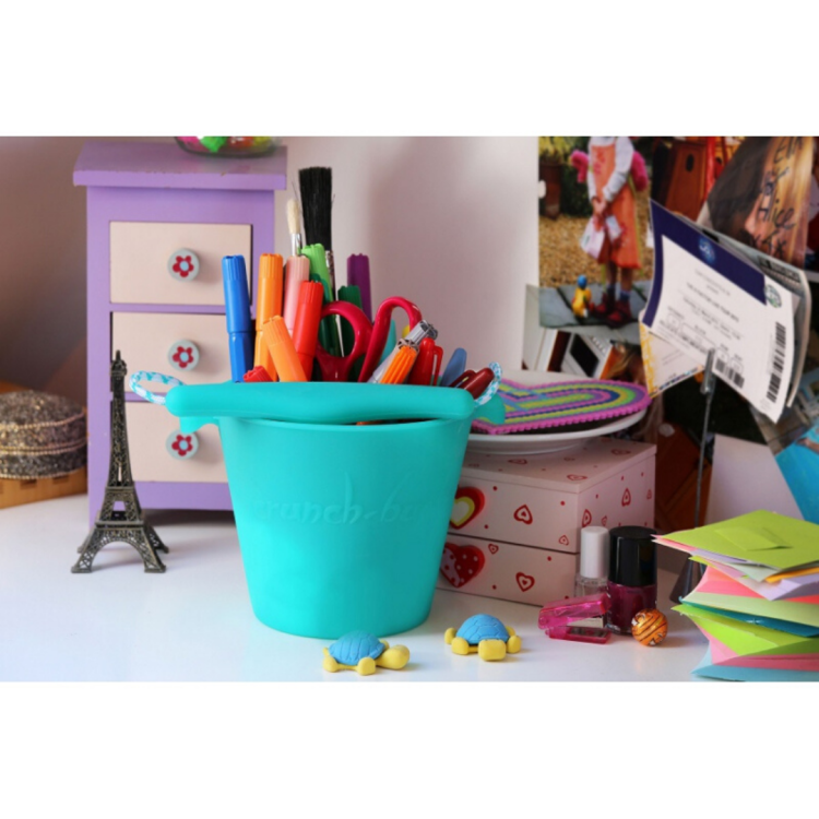Funkit World Składane wiaderko do wody i piasku Scrunch Bucket Granatowy (11).png