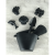 Funkit World Silikonowe foremki do piasku Scrunch 4 szt. Czarny (2).png