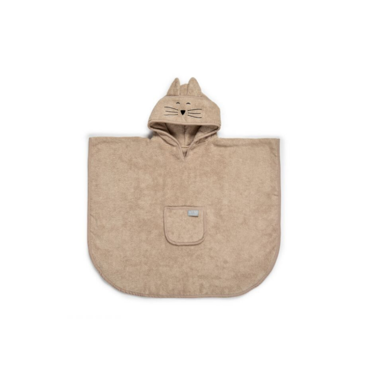 MEMI Bambusowe poncho kąpielowe Sand (1).png