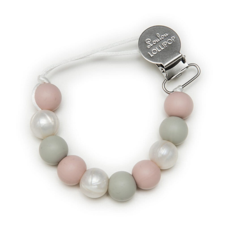 Loulou Lollipop Zawieszka silikonowa Rose gray (1).png