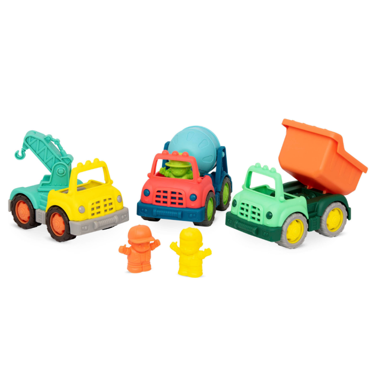 B. Toys Zestaw 3 małych samochodów budowlanych z kierowcami Construction vehicles (1).png