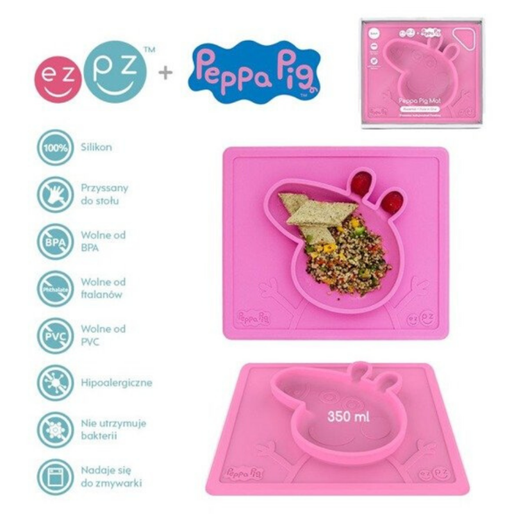 2-EZPZ Silikonowa miseczka z podkładką 2w1 Peppa Pig™ różowa.png